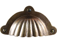 Natural Bronze Scallop Cup Pull