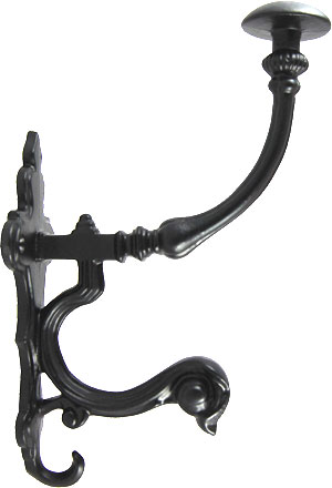 Cast Iron Grande Victorian Coat and Hat Hook from Antique Revelry