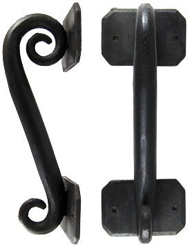 Forged Iron Scroll Door Pull